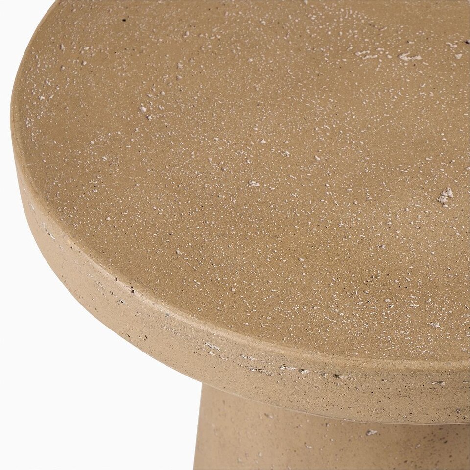 Textured Concrete Garden Side Table (46 cm)