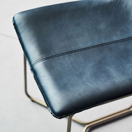Leather Slope Dining Chair West Elm United Kingdom Leather Slope Dining Chair West Elm, Navy Blue Leather Dining Chairs Uk