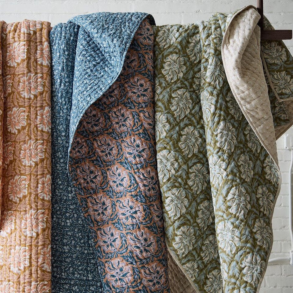 Lennon Floral Reversible Bedspread & Pillowcases