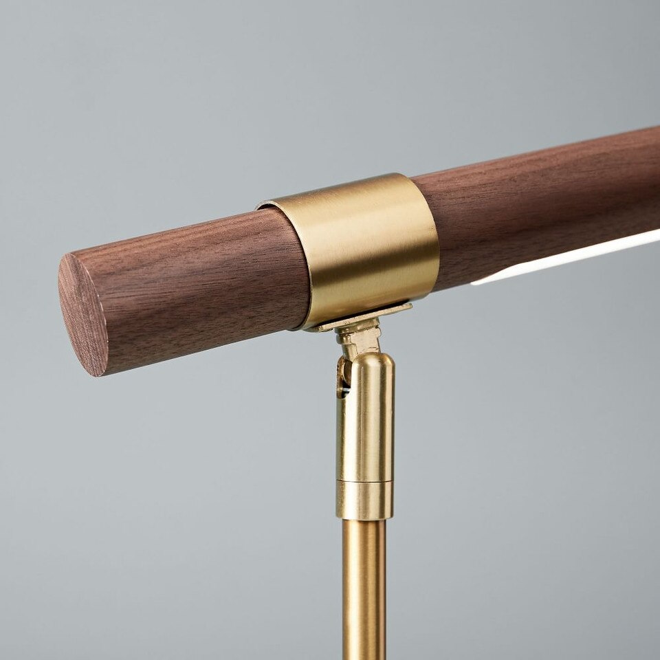 Linear Wood LED USB Table Lamp (46 cm)