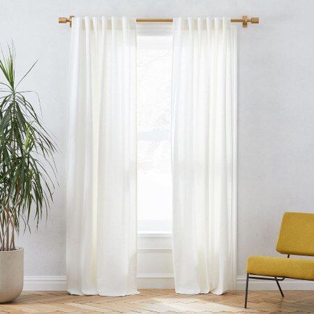 Linen Cotton Blackout Curtain Stone White West Elm United Kingdom Linen Cotton Blackout Curtain Stone, White Blackout Curtains