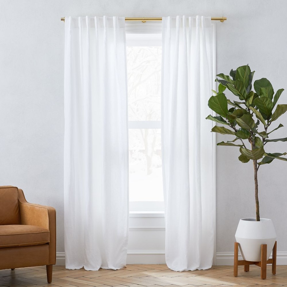 European Flax Linen Curtain - Natural