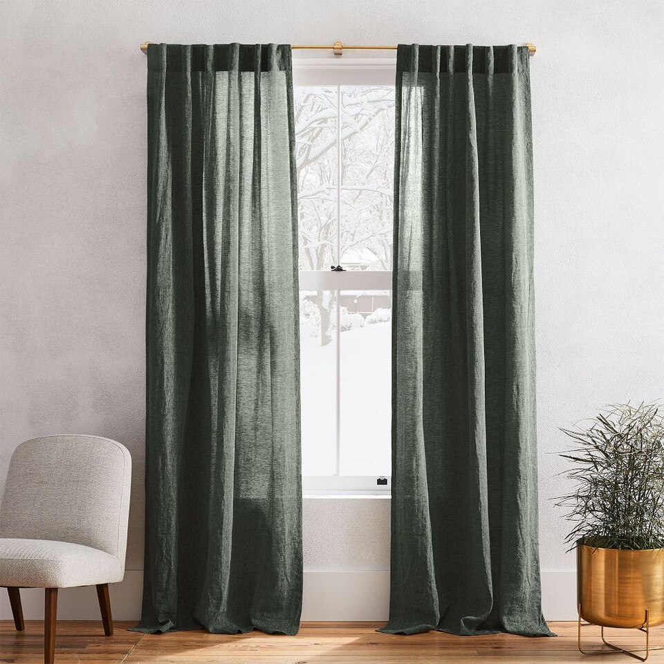 European Flax Linen Curtain - Natural