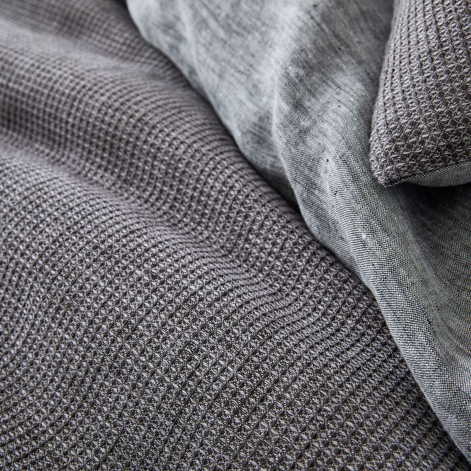 European Flax Linen Mini Waffle Quilt Cover & Pillowcases