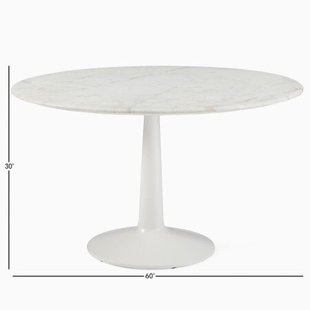 Liv Round Marble Dining Table West Elm UK