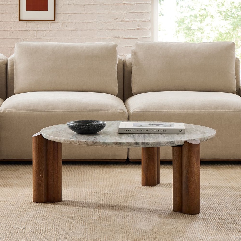 Lorraine Marble Coffee Table (91 cm)