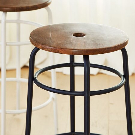Luna Counter Stool Set Of 2 West Elm United Kingdom Luna Counter Stool Set Of 2 West, Kitchen Side Table With Stools
