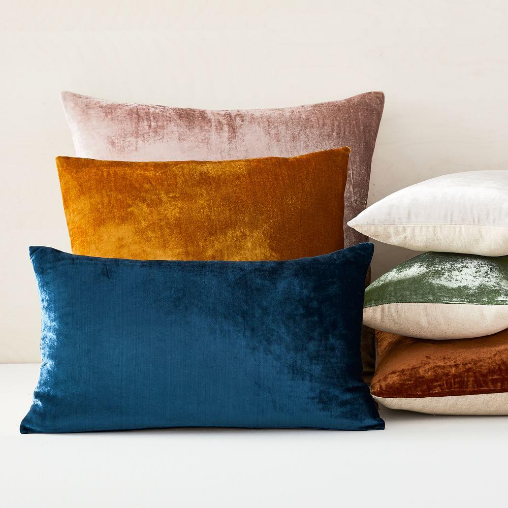 Lush Velvet Cushion Covers - West Elm UK