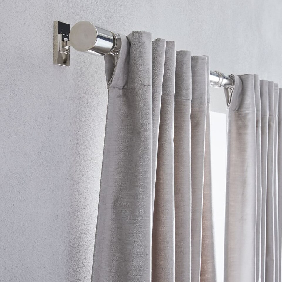 Lustre Velvet Blackout Curtain - Platinum