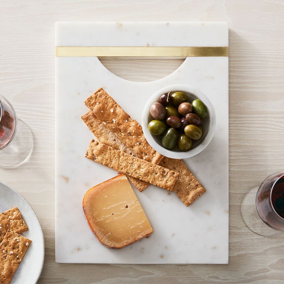 Marble & Brass Cheese Boards