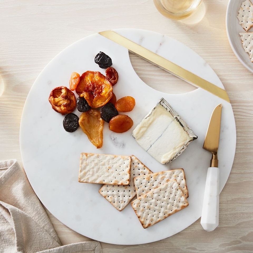 Marble & Brass Cheese Boards