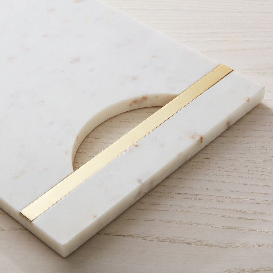 Marble & Brass Cheese Boards