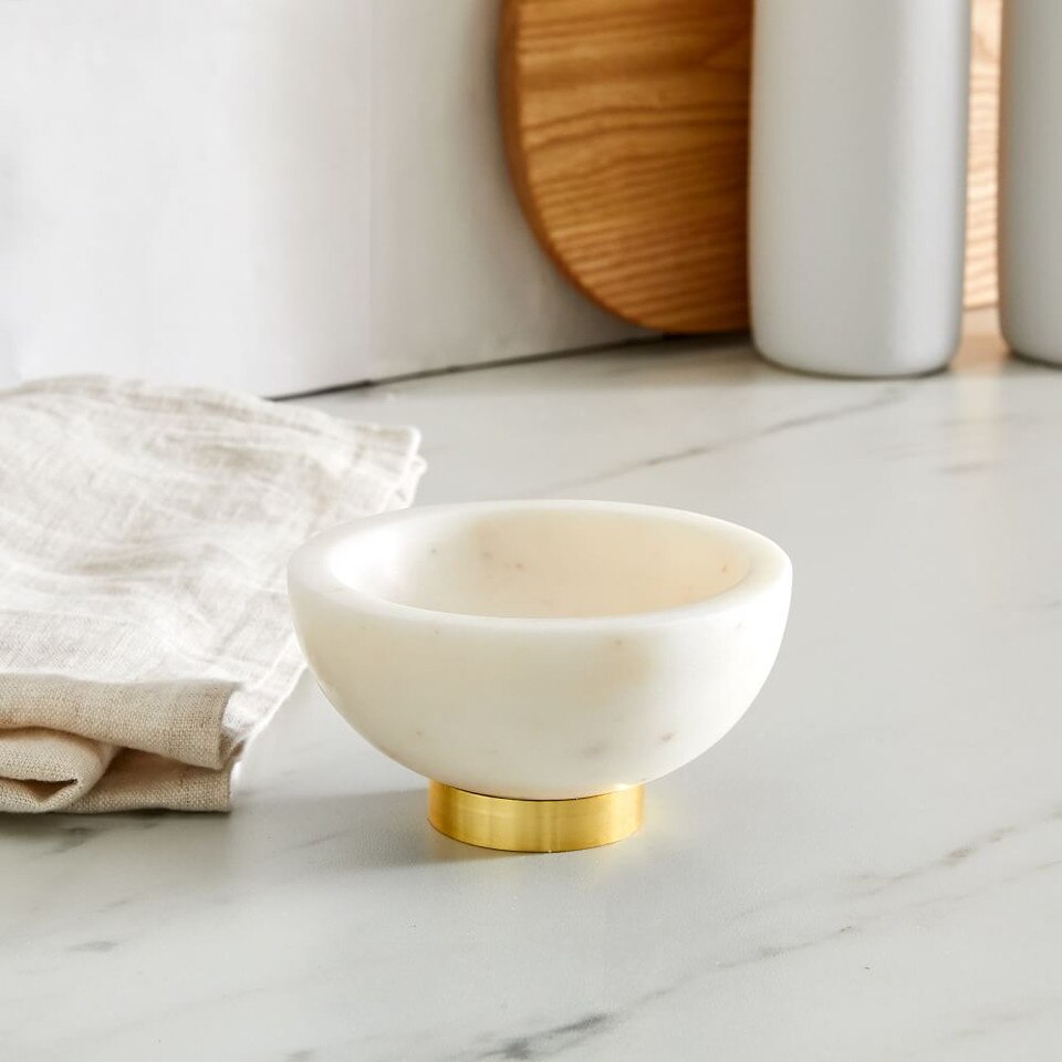 Marble & Brass Dip Bowls