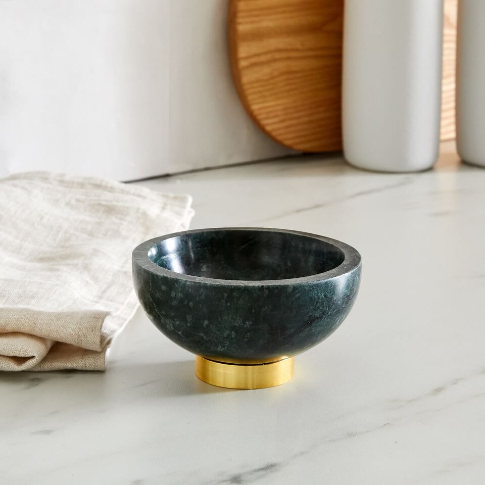 Marble & Brass Dip Bowls