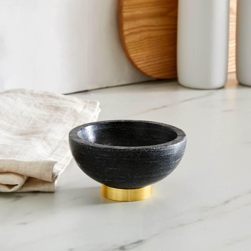 Marble & Brass Dip Bowls