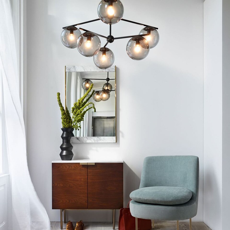 Marble & Brass Wall Mirror
