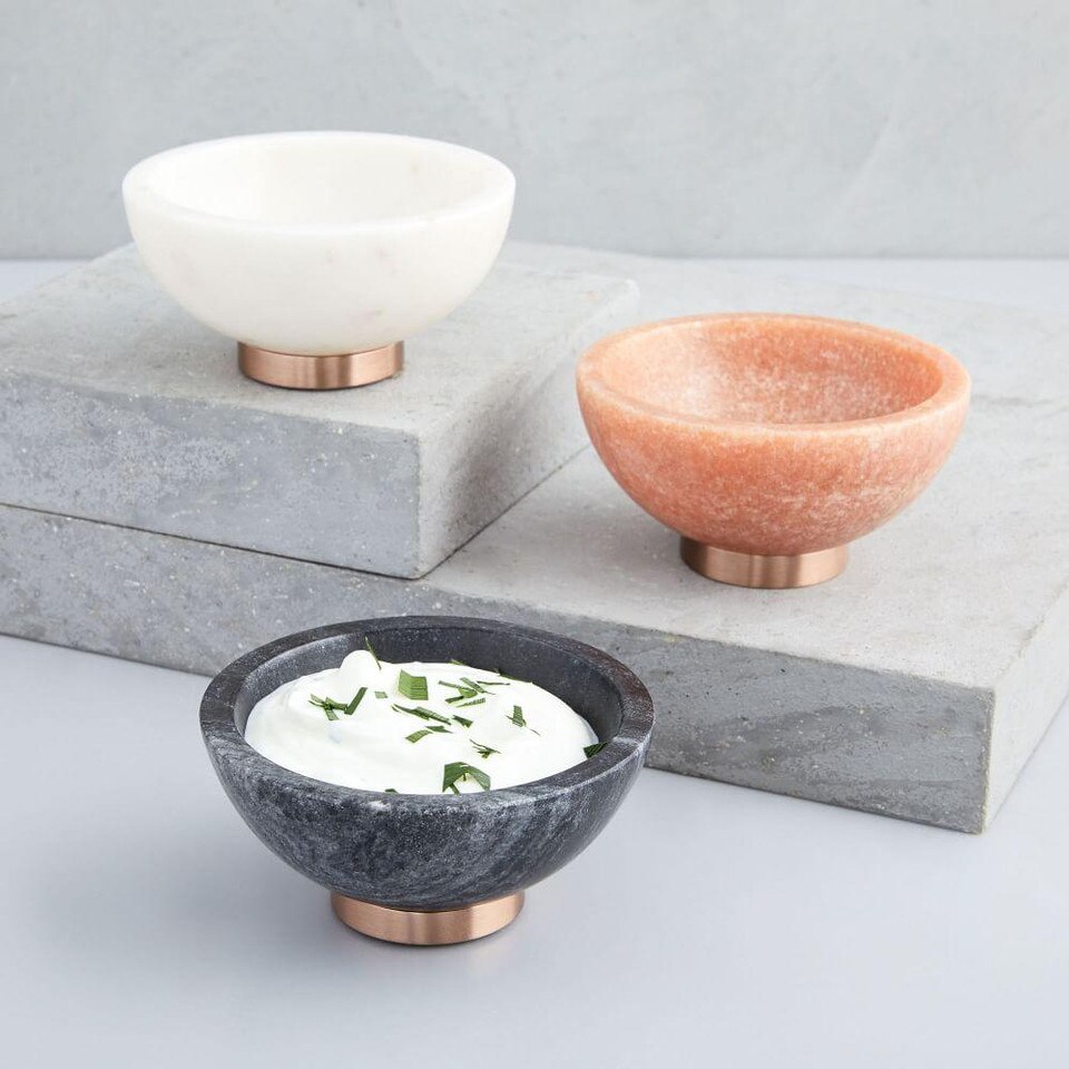 Marble & Copper Dip Bowl