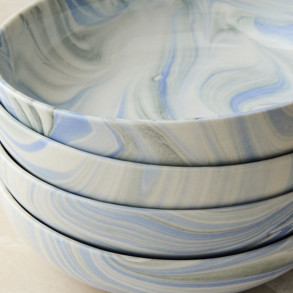 Marble Swirl Pasta Bowl