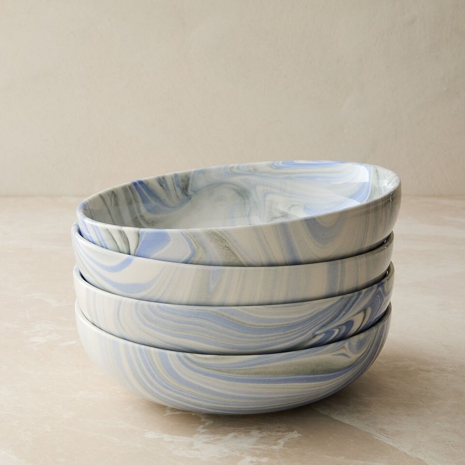 Marble Swirl Pasta Bowl
