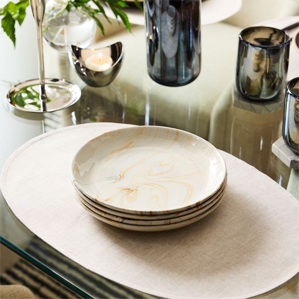 Marble Swirl Salad Plates