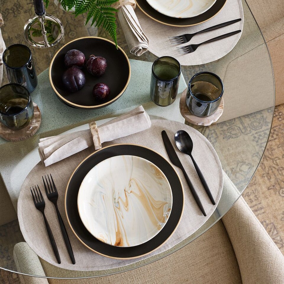 Marble Swirl Salad Plates