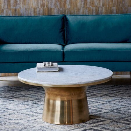 Marble Topped Pedestal Coffee Table West Elm United Kingdom Marble Topped Pedestal Coffee Table, West Elm Round Marble Side Table