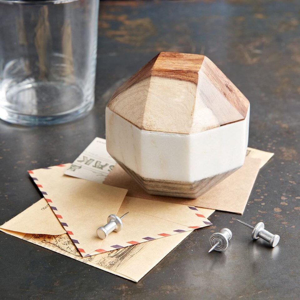 Marble & Wood Geometric Objects