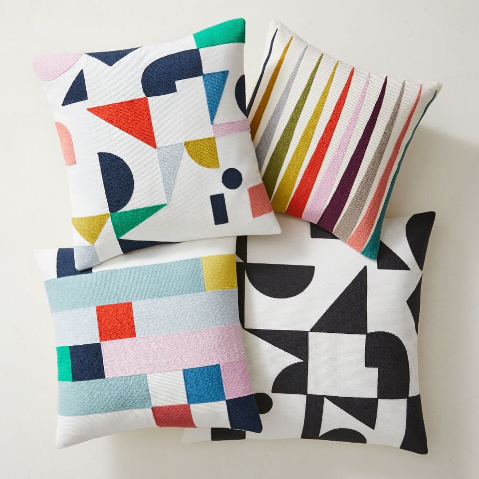 Margo Selby Spliced Lines Cushion Cover