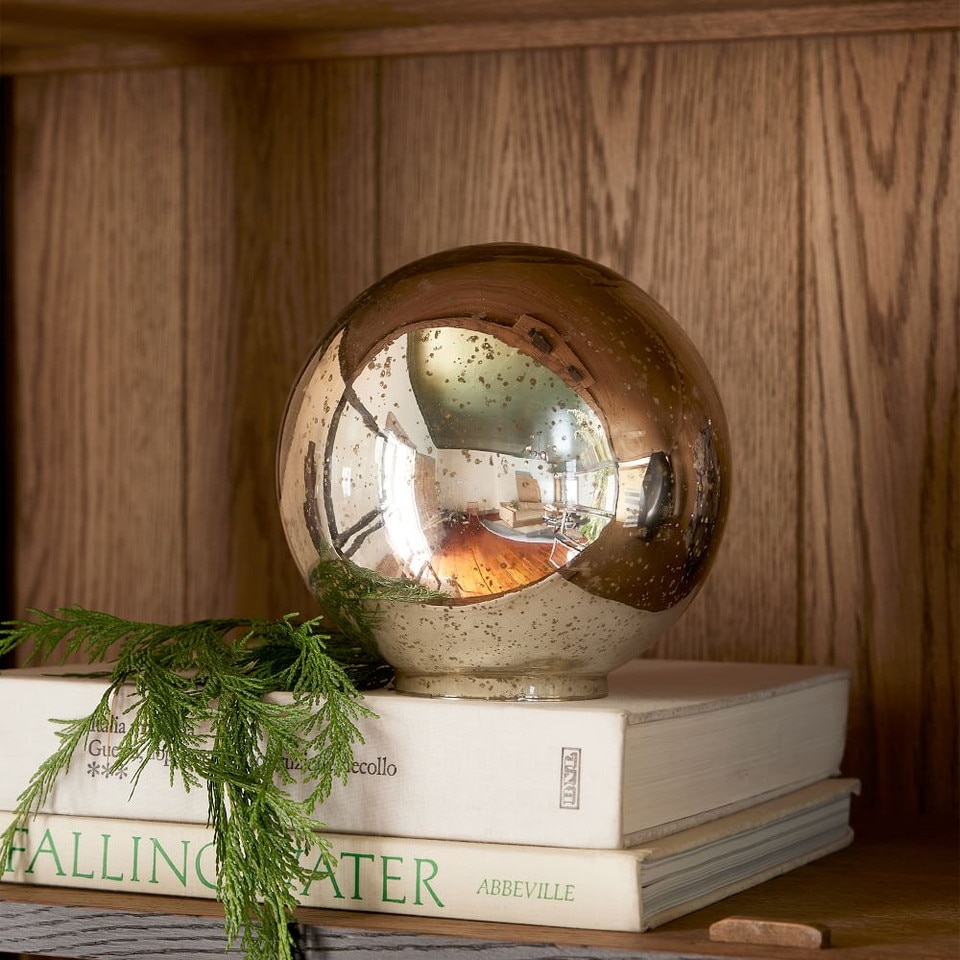 Light Up Mercury Glass Globe