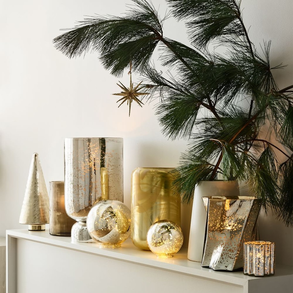 Light Up Mercury Glass Globe