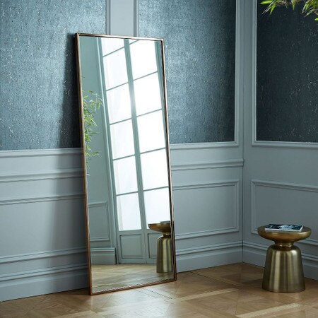 Metal Frame 183 Cm Floor Mirror West Elm United Kingdom Metal Frame 183 Cm Floor Mirror West, Lean To Mirrors Uk