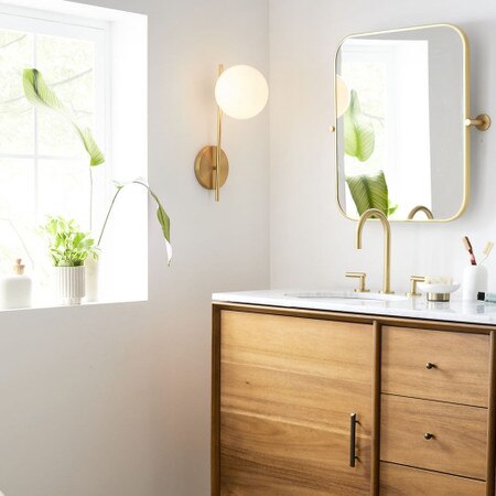 Metal Frame Pivot Wall Mirror Rectangle West Elm United Kingdom