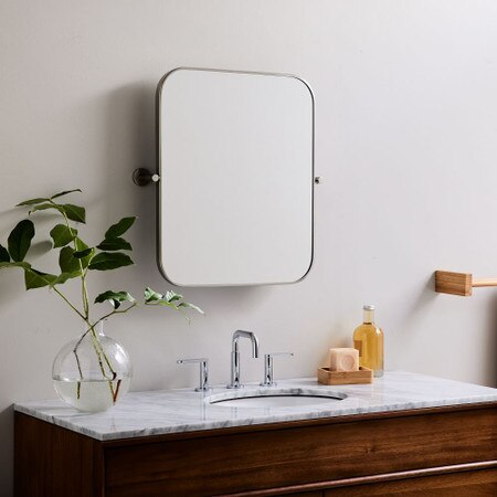 Metal Frame Pivot Wall Mirror Rectangle West Elm United Kingdom