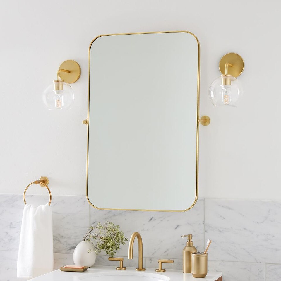 Metal Frame Pivot Wall Mirror - Rectangle