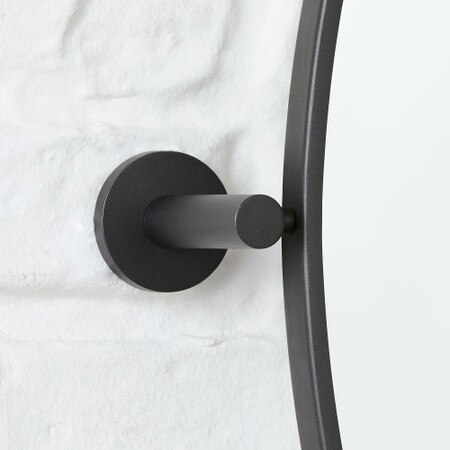 Metal Frame Pivot Wall Mirror Oval West Elm United Kingdom Metal Frame Pivot Wall Mirror Oval, Black Framed Pivot Bathroom Mirror