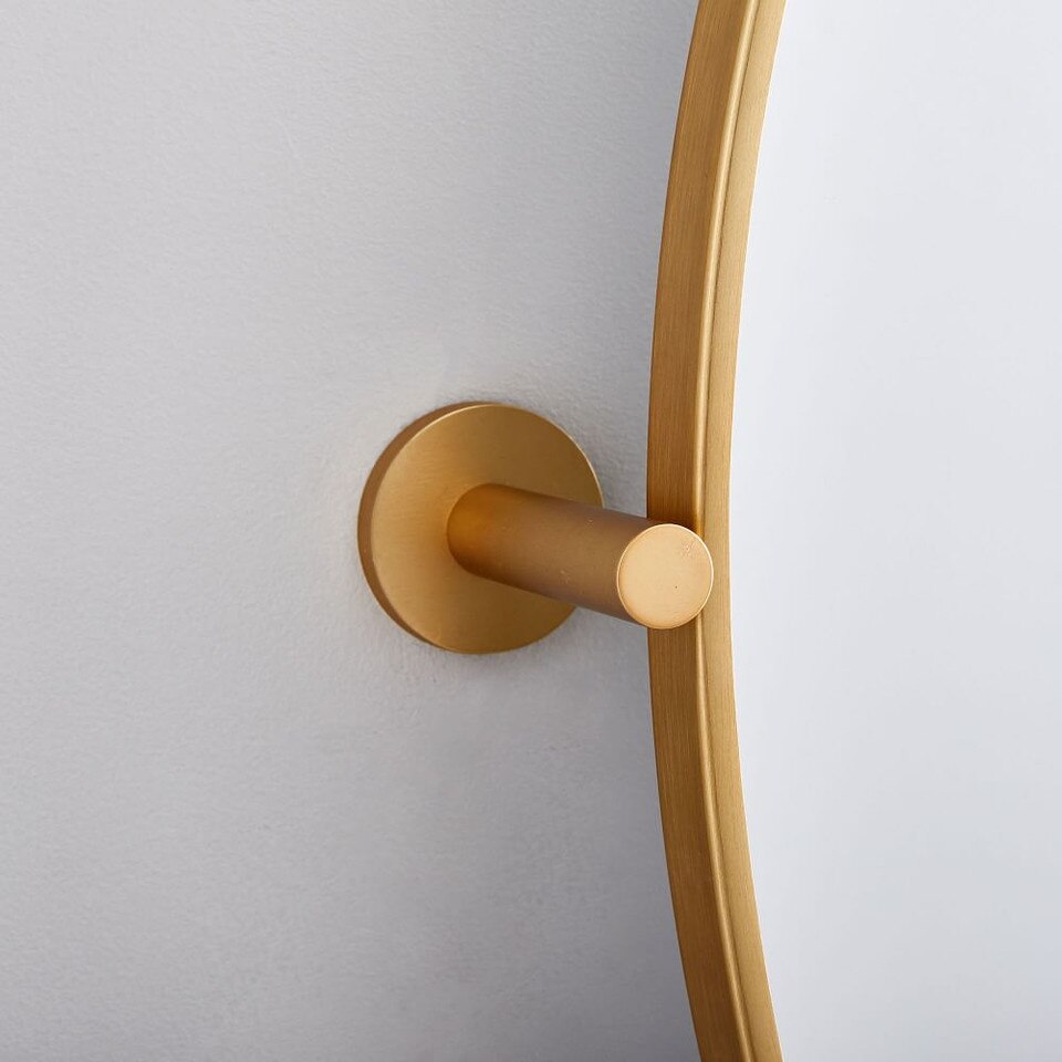 Metal Frame Pivot Wall Mirror - Oval