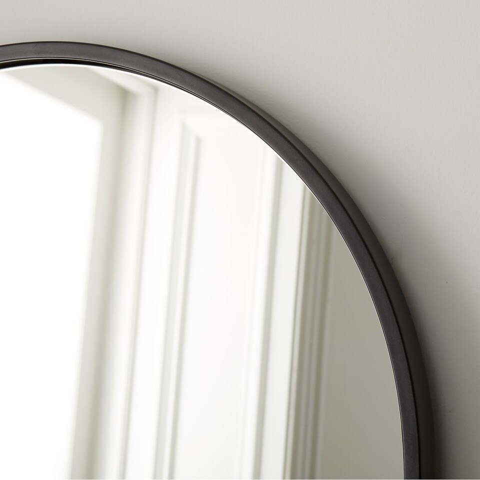 Metal Framed Arched Mirrors - Bronze