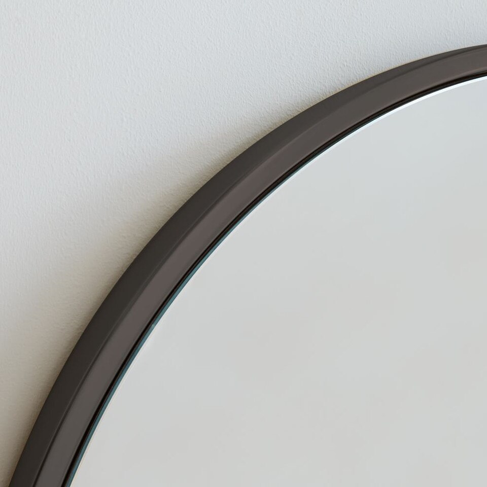 Metal Frame Round Mirror (76 cm)