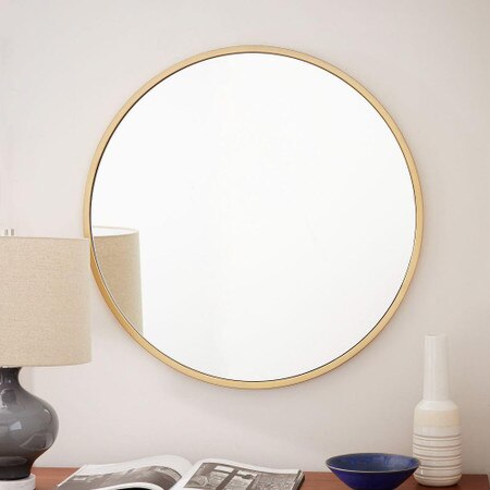 Metal Framed Round Wall Mirror West Elm Uk Metal Framed Round Wall Mirror West