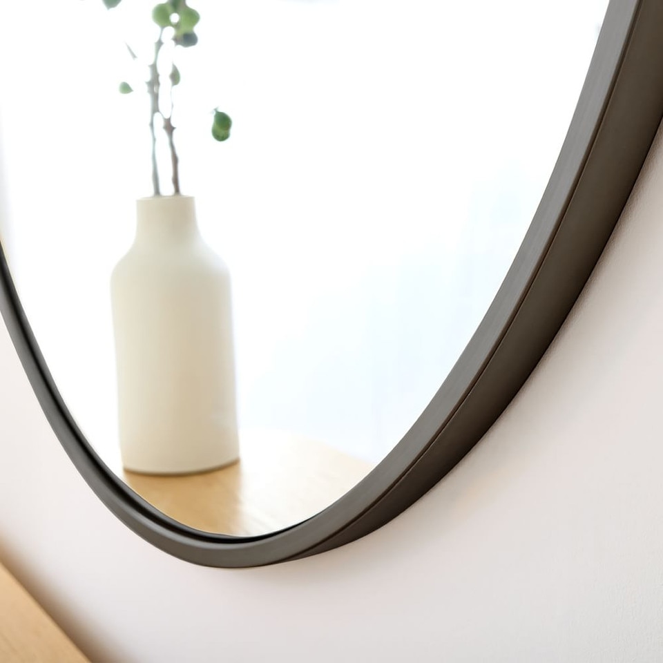 Metal Framed Oversized 122 cm Round Mirror