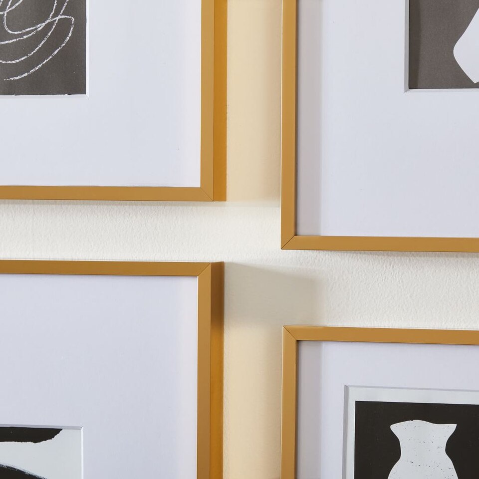 Metal Gallery Frames - Brass