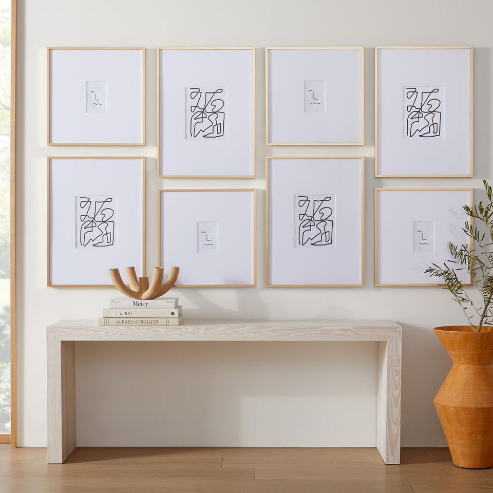 Metal Gallery Frames - Brass