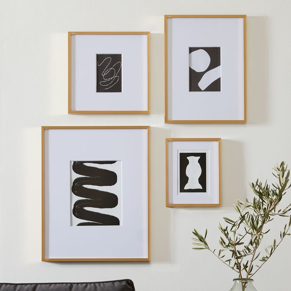 Metal Gallery Frames - Brass