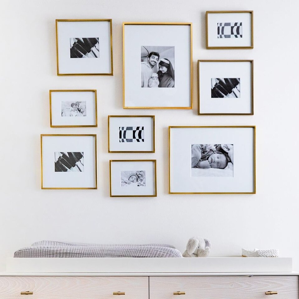 Metal Gallery Frames - Brass