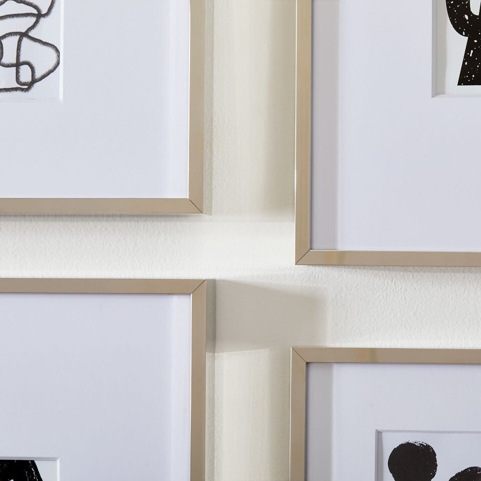 Metal Gallery Frames - Polished Nickel