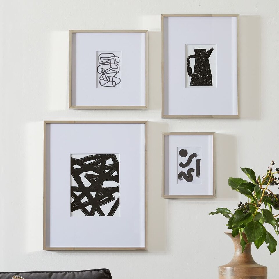 Metal Gallery Frames - Polished Nickel
