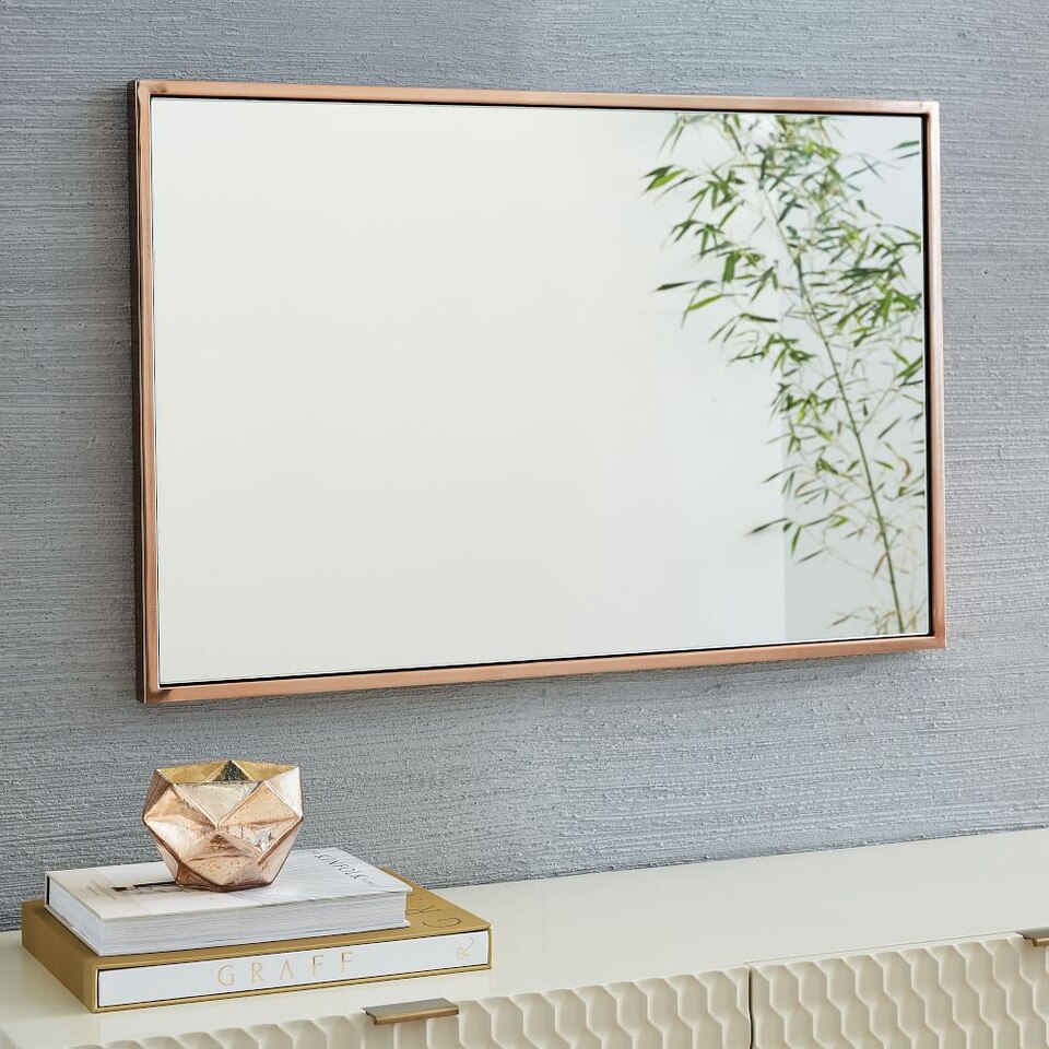 Metal Frame 91 cm Rectangular Mirror