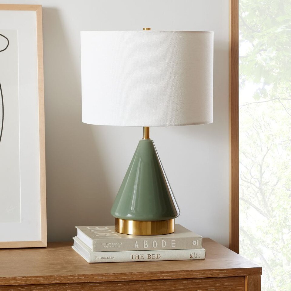 Metalised Glass USB Table Lamp (50 cm)