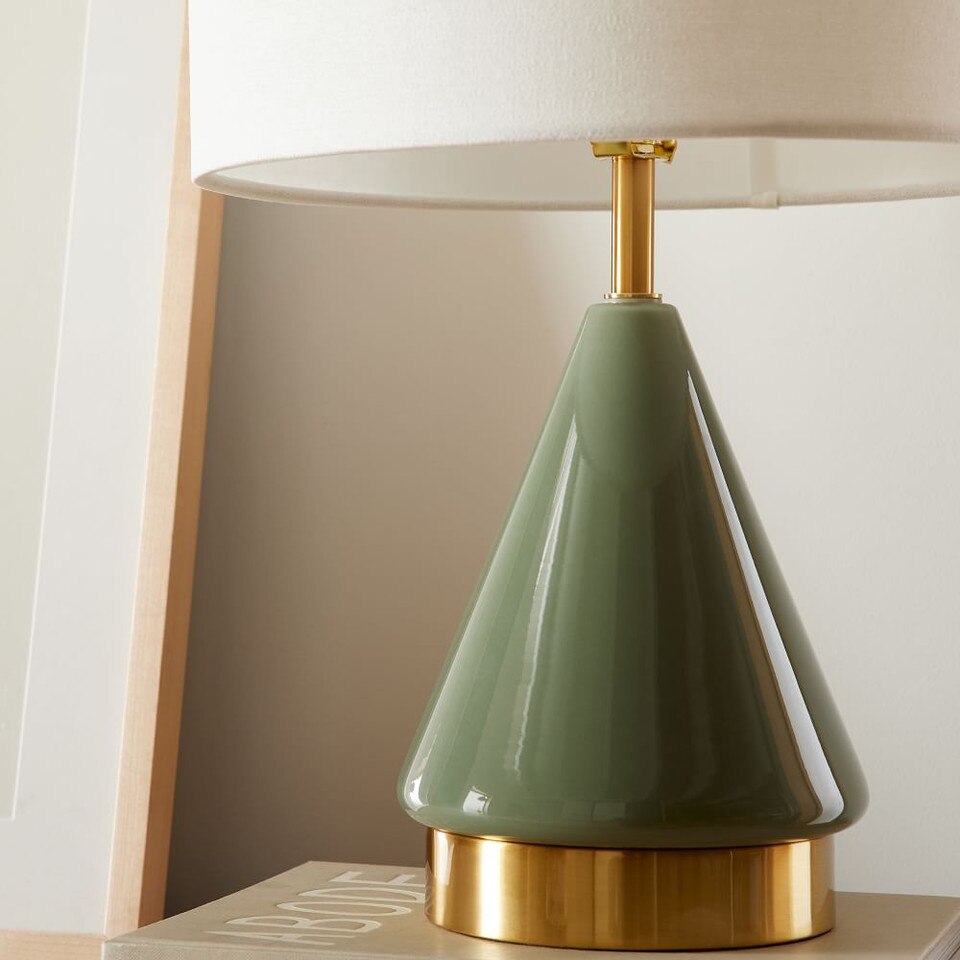Metalised Glass USB Table Lamp (50 cm)