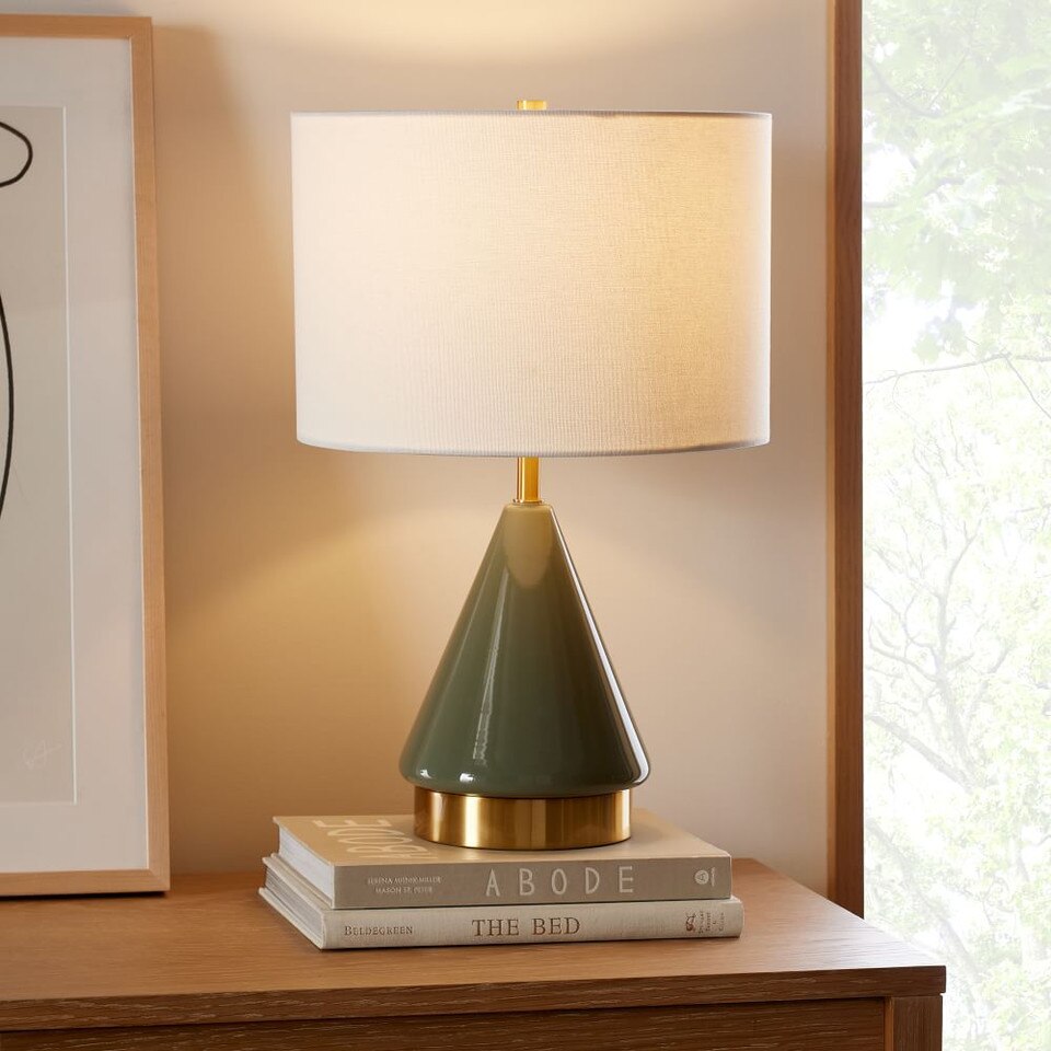 Metalised Glass USB Table Lamp (50 cm)
